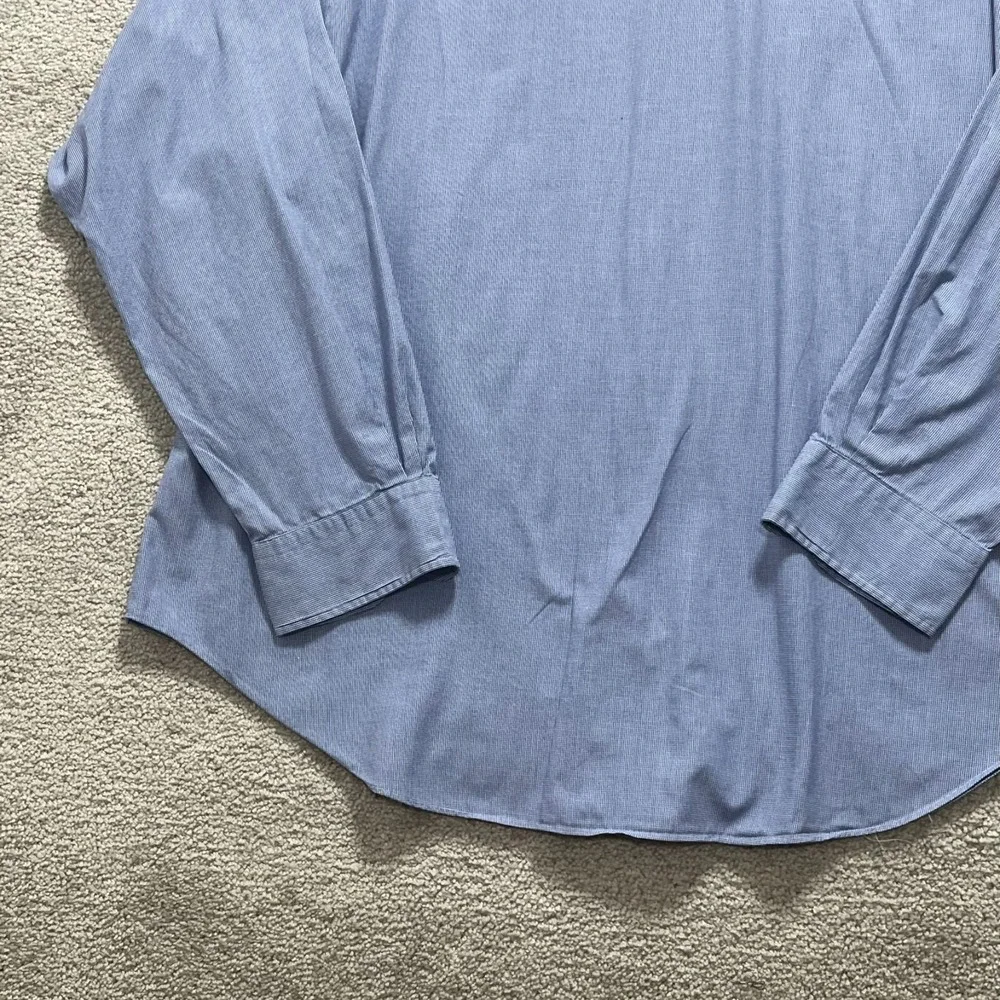 Ralph Lauren Shirt Mens 18 Blue Check Andrew‎ Button Up Long Sleeve Casual